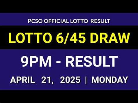 lotto 6 45 result yesterday.